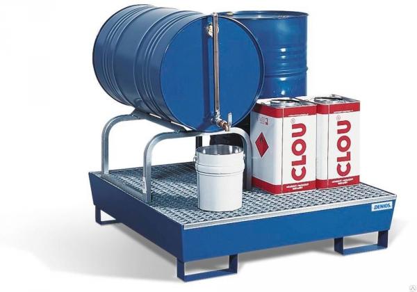 Пункт для расфасовки из 1 х 60/205 л бочки со сточным поддоном 300 л